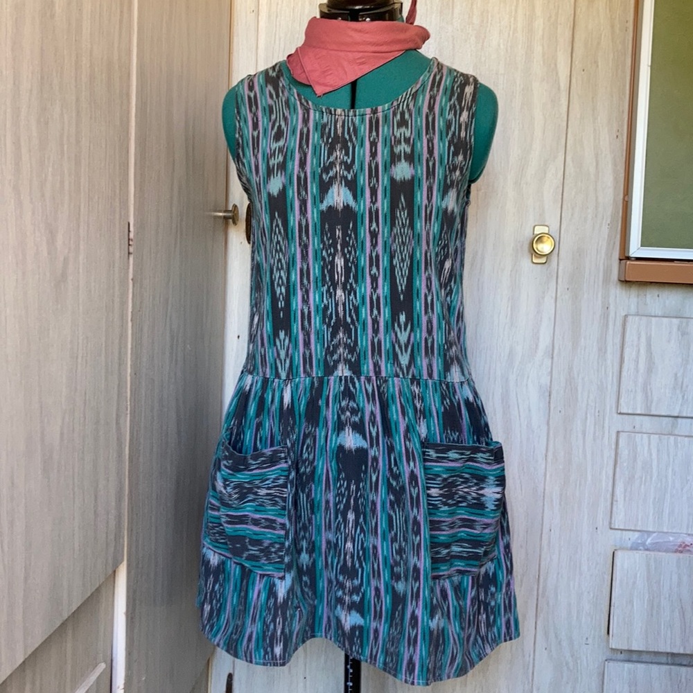 Vintage altered dress with scarf